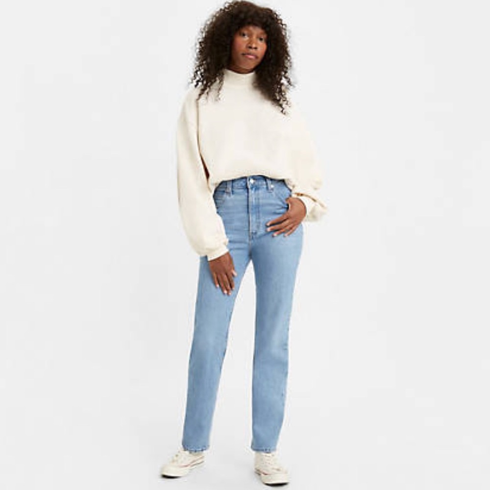 Levi womens 512 high rise slim straight jeans